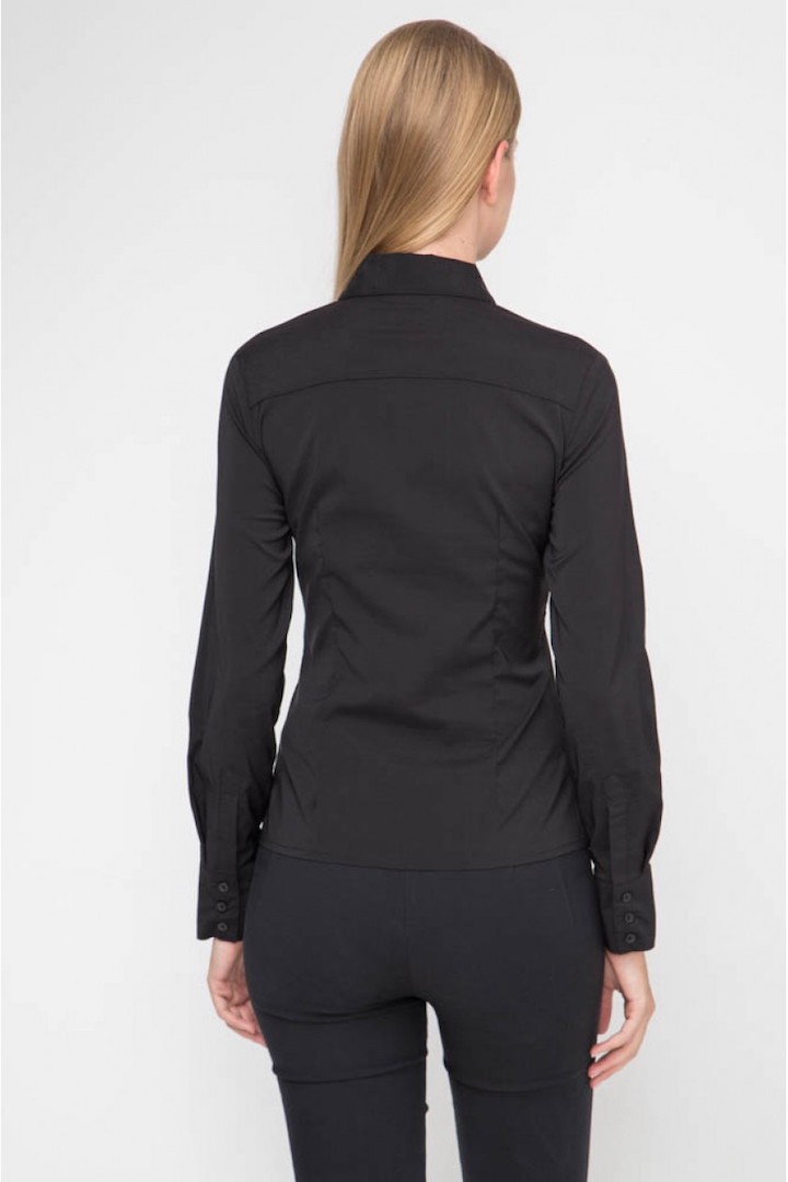 Фото товара 15317, черная классическая блузка