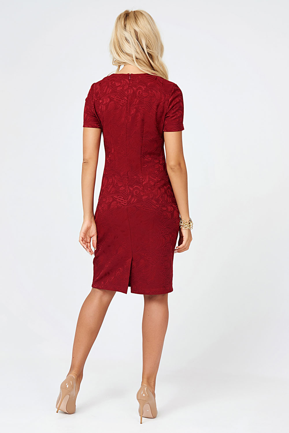 Фото товара 16313, вечернее платье марсала